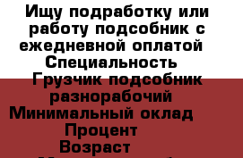 Ищу подработку или работу.подсобник.с ежедневной оплатой › Специальность ­ Грузчик подсобник разнорабочий › Минимальный оклад ­ 1 500 › Процент ­ 2 000 › Возраст ­ 32 - Московская обл., Москва г. Работа » Резюме   